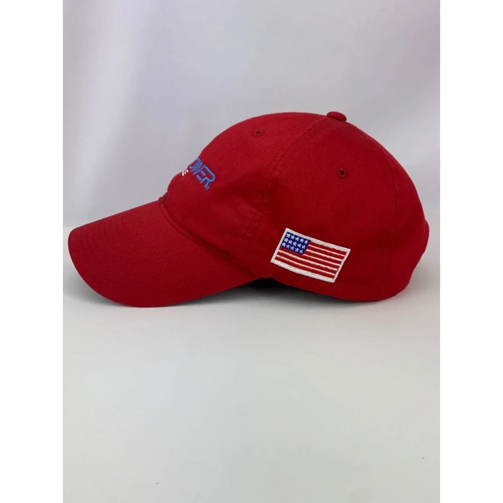 Reel Power Hat Nike Golf Wire US Flag Red White Blue Strapback OSFM Baseball Cap